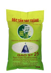 Gạo thơm ST 25, gạo ông Cua, đặc sản gạo Sóc Trăng túi 5kg