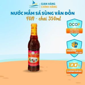 Đặc sản nước mắm sá sùng Vân Đồn 36N độ đạm 350ml, nước mắm lên men tự nhiên thơm ngon dinh dưỡng thương hiệu Vanbest