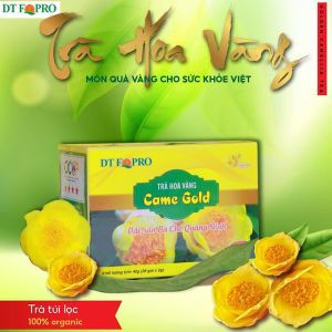 Trà came gold, trà lá hoa vàng Ba Chẽ hộp 20 túi lọc